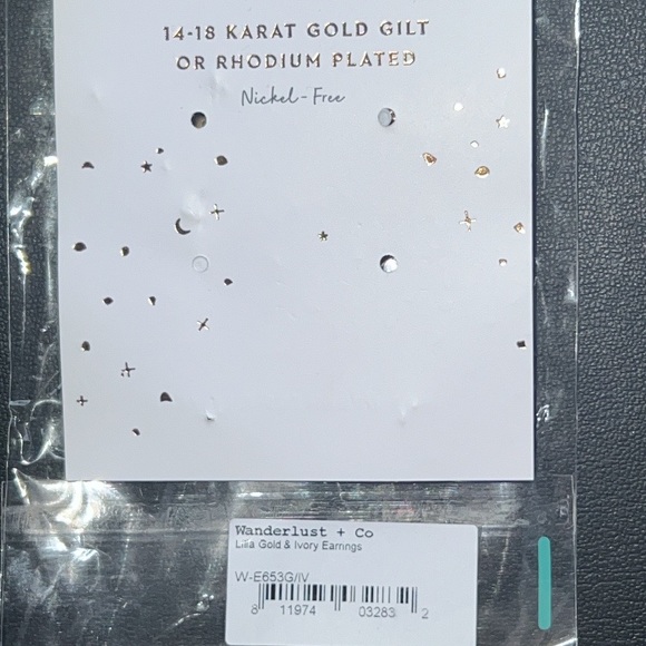 Wanderlust + Co, 18K Gold & Ivory Lilia Earrings, $89 Retail - Picture 8 of 12